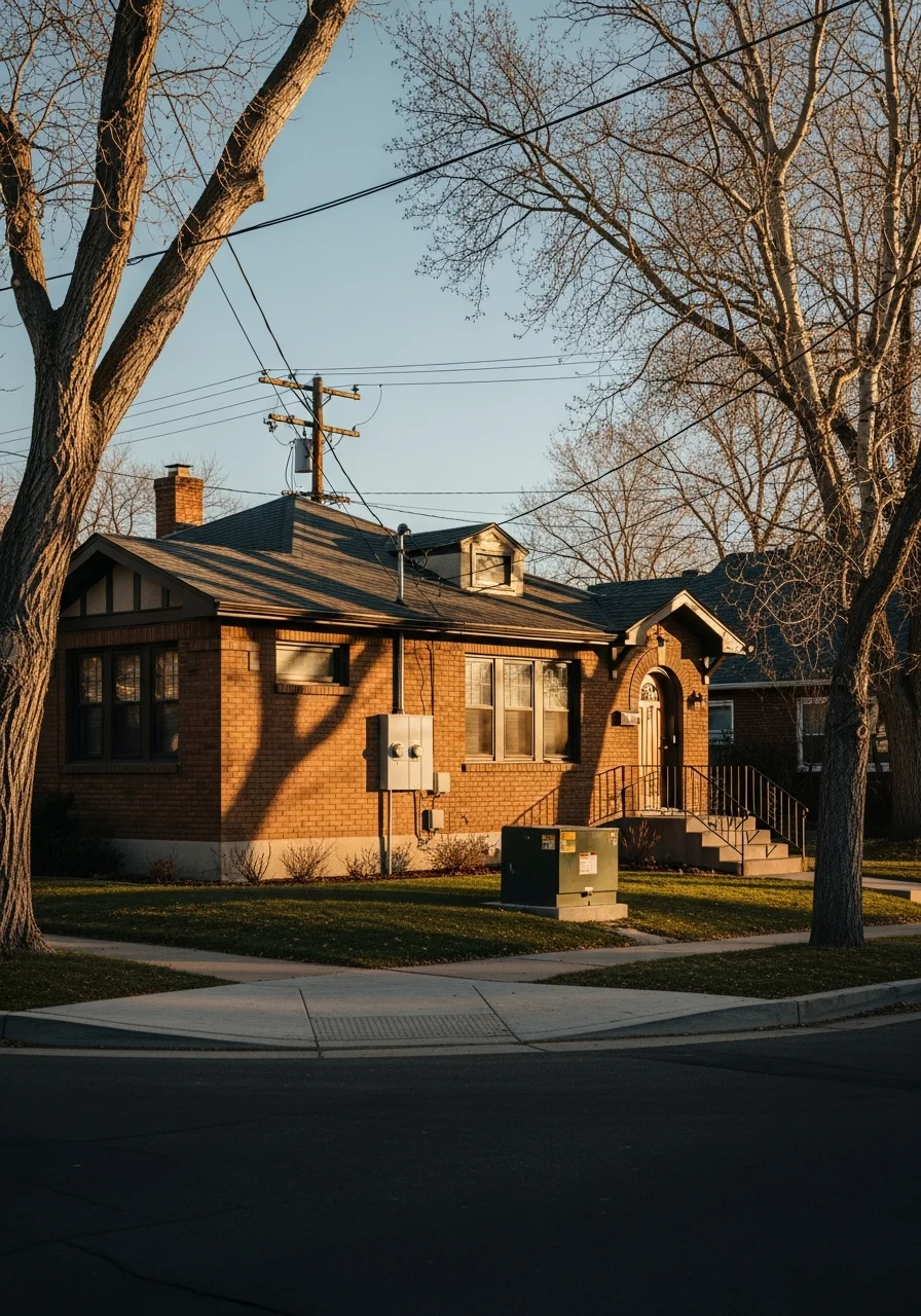Denver home exterior showing typical neighborhood property with mature landscaping and street presence.