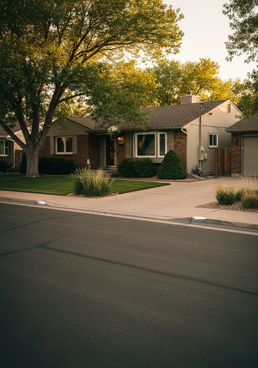 Littleton home with mature landscaping, driveway, and typical suburban property features.